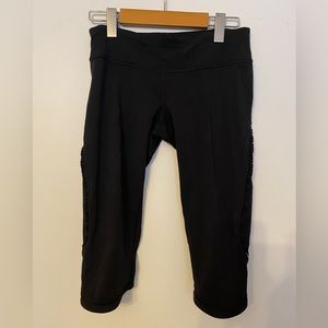 lululemon run: fast and free crop leggings size 6
